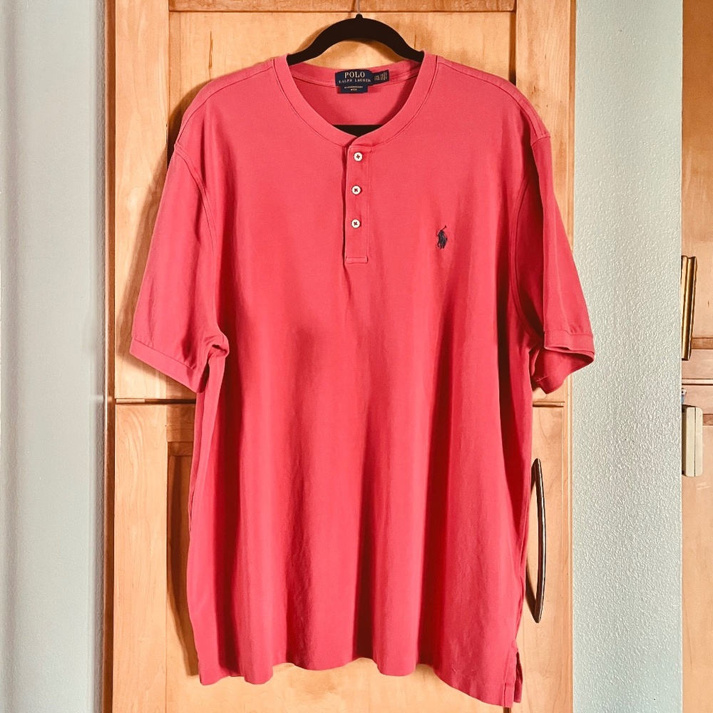 POLO Ralph Lauren   Dusty Coral Shade  100% Cotton  Mens Size XXL